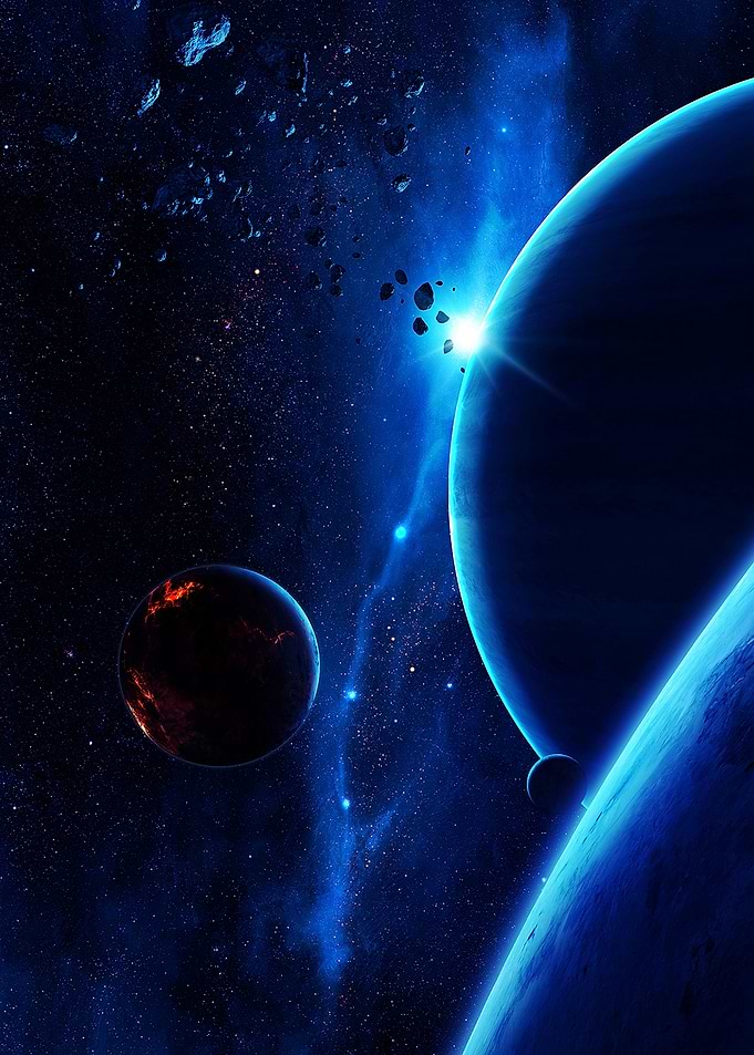 Cosmic Collision in Deep Space
