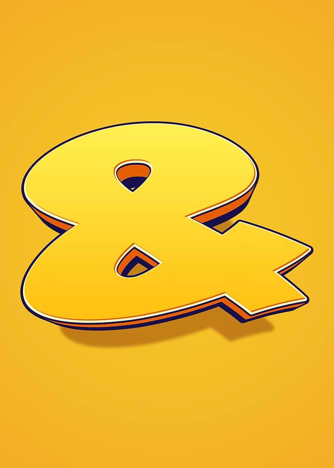 & text art cartoon style