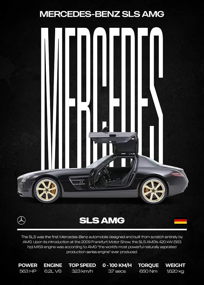 Mercedes-Benz SLS AMG Poster