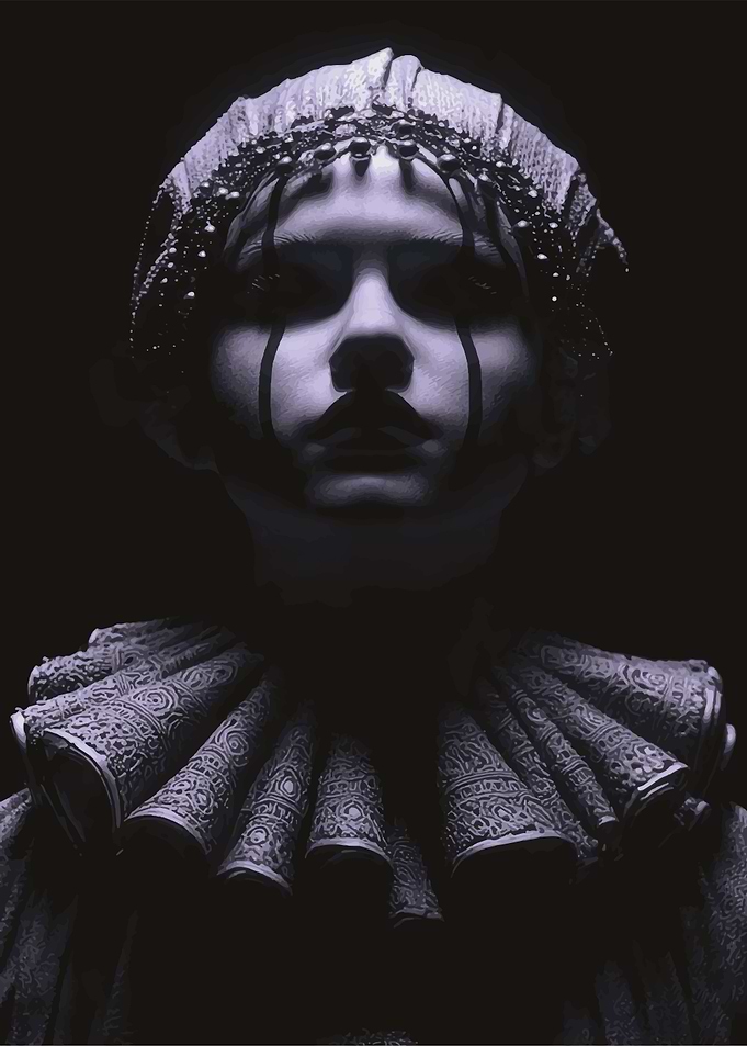 Gothic Clown Portrait