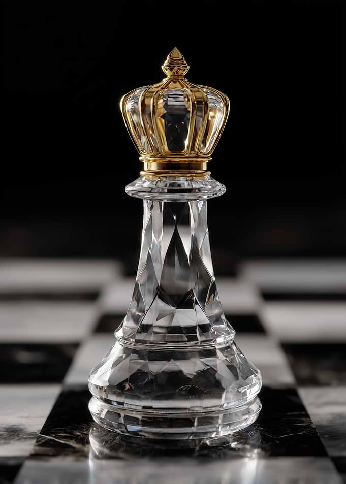 Crystal King Chess Piece
