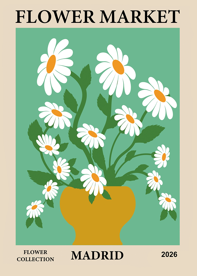 Flower Market Poster