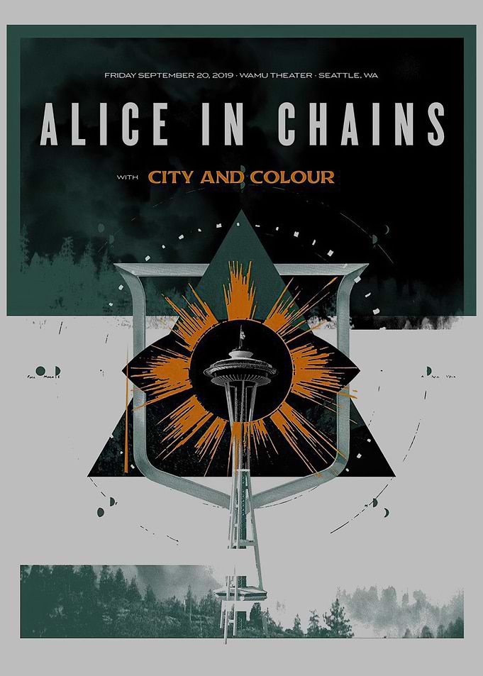 Alice in Chains Seattle Concert Poster