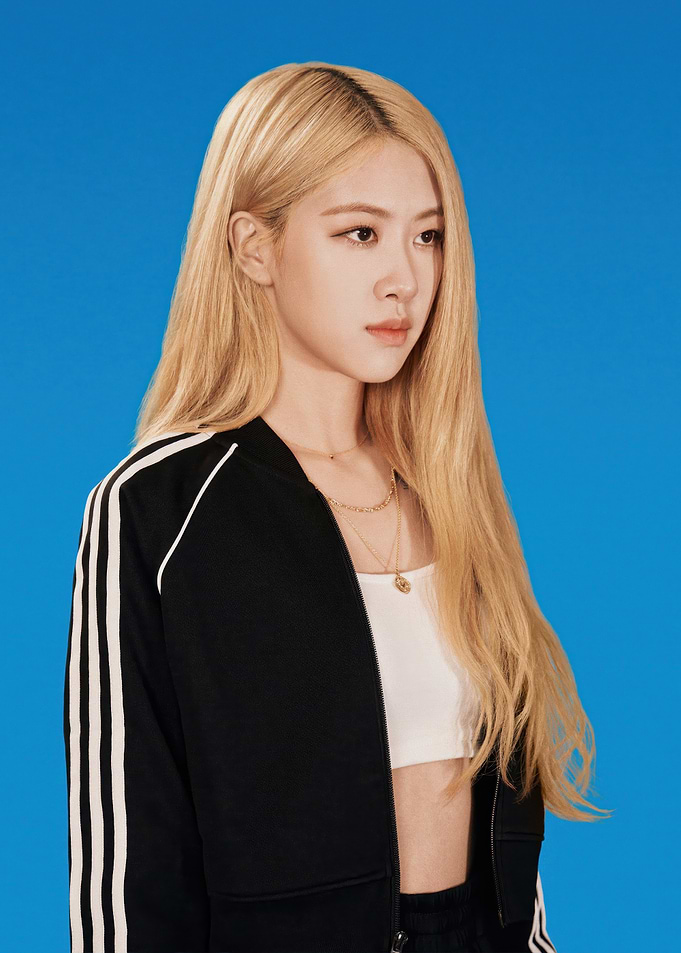 rose in Adidas Track Jacket