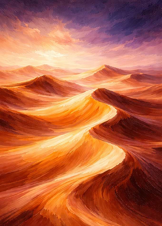 Desert Dunes at Sunset