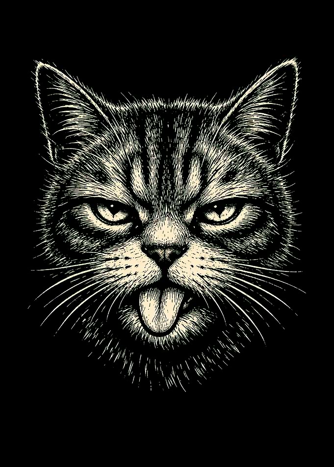 Grumpy Cat Sticking Tongue Out