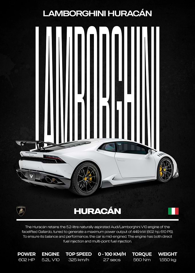 Lamborghini Huracan Poster