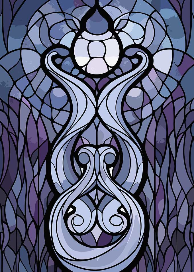 Art Nouveau Stained Glass Design