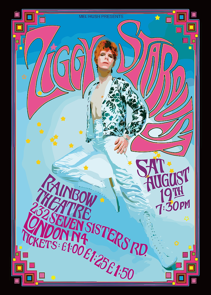 David Bowie Ziggy Stardust Poster