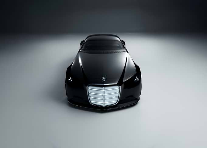 Black Concept Car Front View