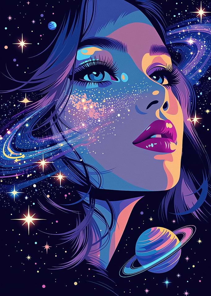 Cosmic Woman Portrait