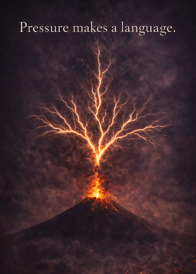 Volcano Lightning To Sky