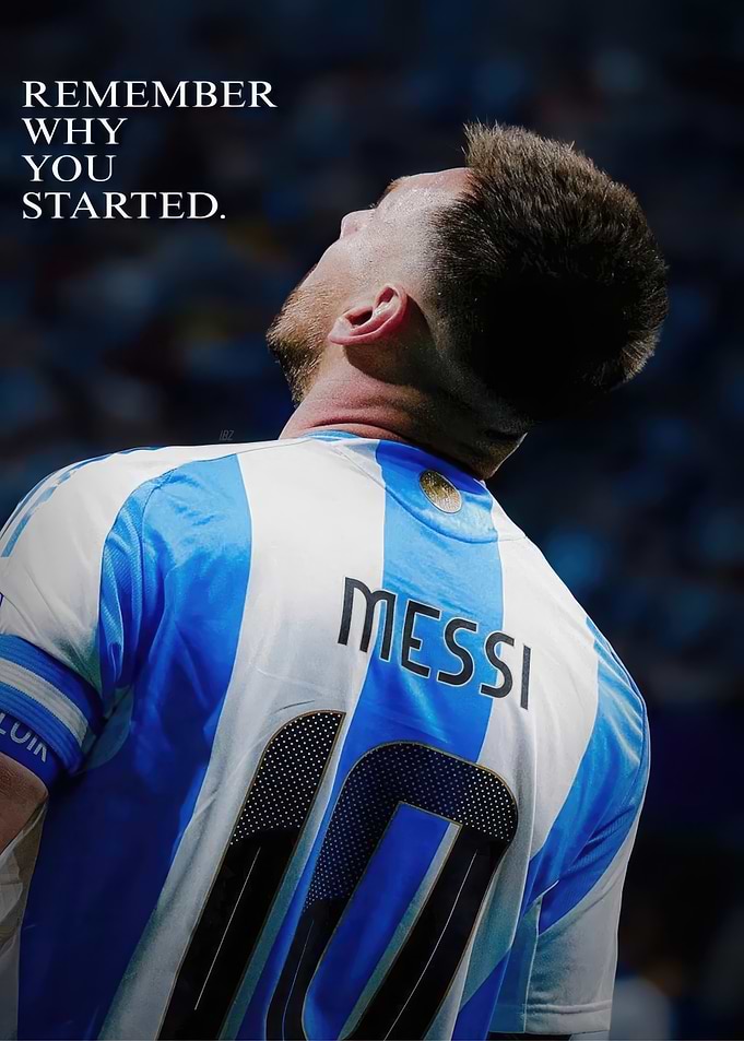 Lionel Messi Inspirational Quote
