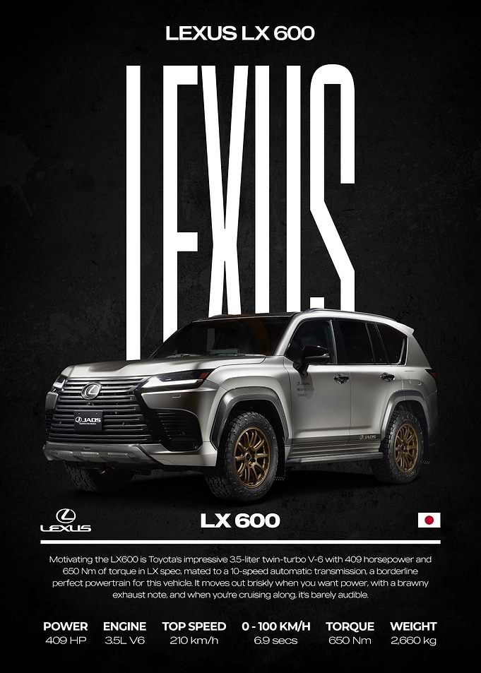 Lexus LX 600 Poster