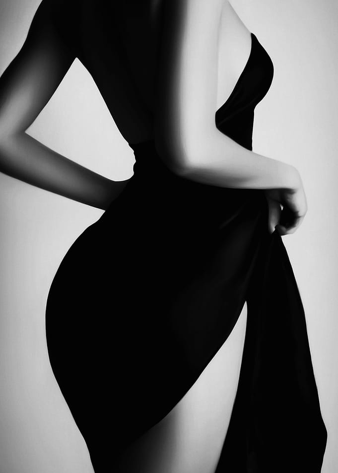 Elegant Black Dress Silhouette
