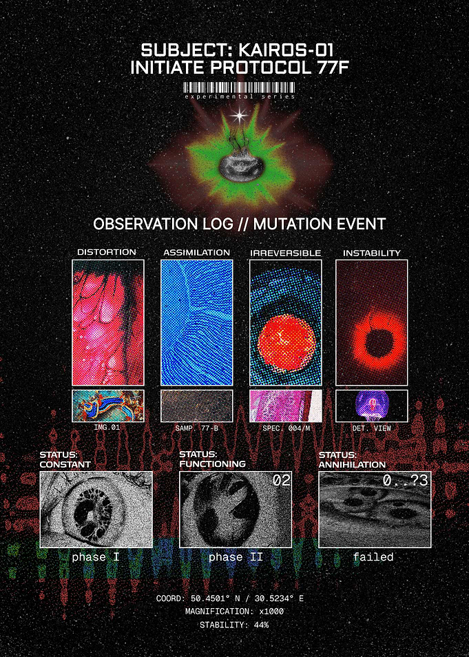 Sci-Fi Mutation Log: SUBJECT: KAIROS-01