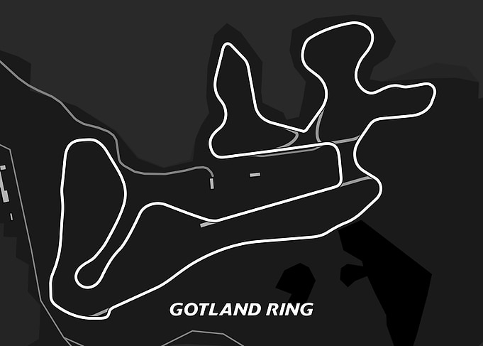Gotland Ring Race Track Map