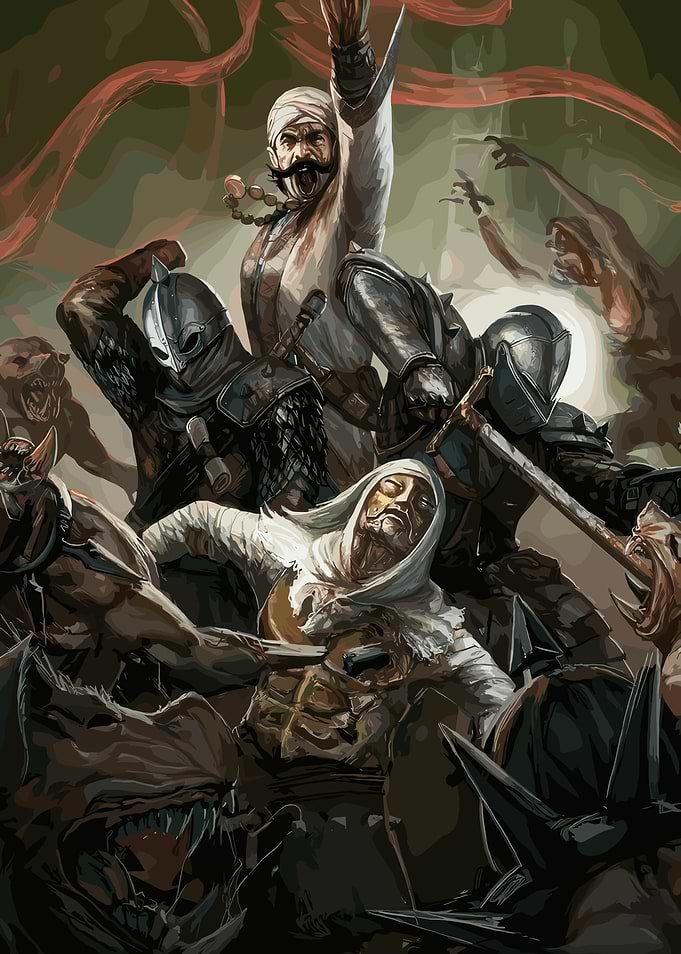 Epic Fantasy Battle Scene