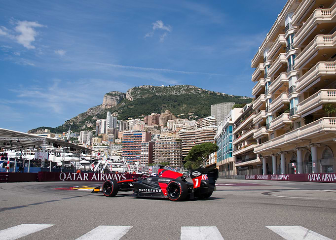 Formula 3 Car on Monaco Street Circuit
