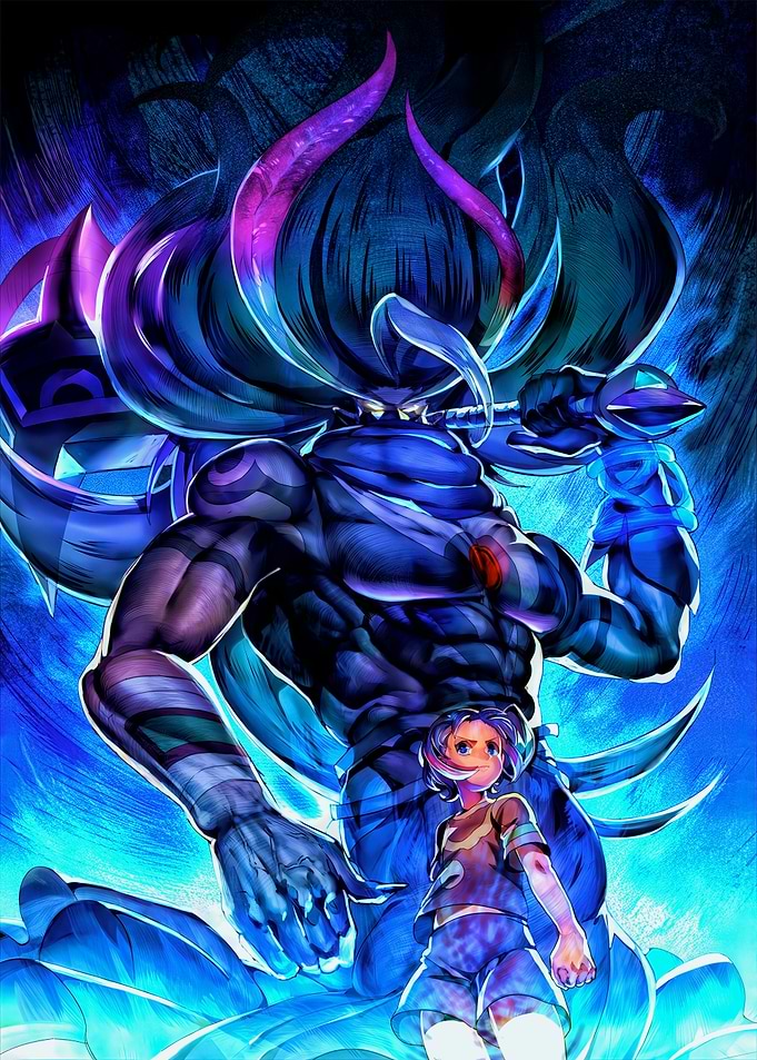 Giant Monster and Boy