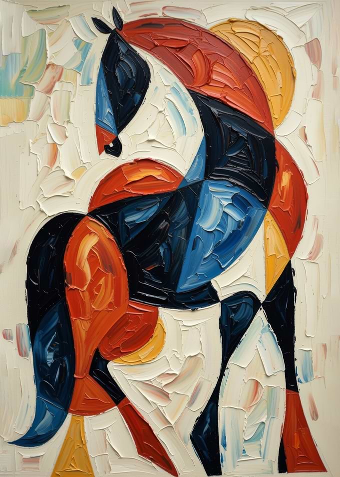 Abstract Horse Painting