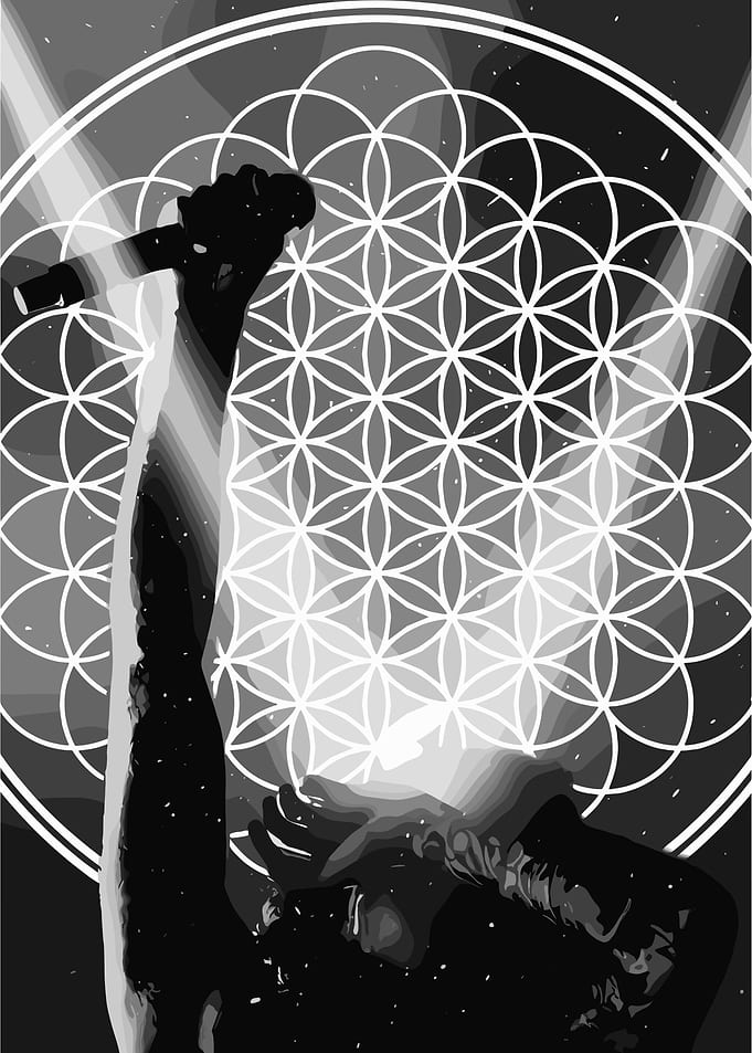 Singer with Flower of Life