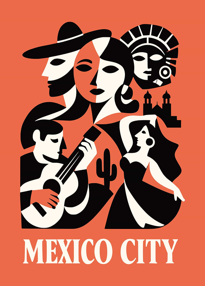 Mexico City Cultural Collage