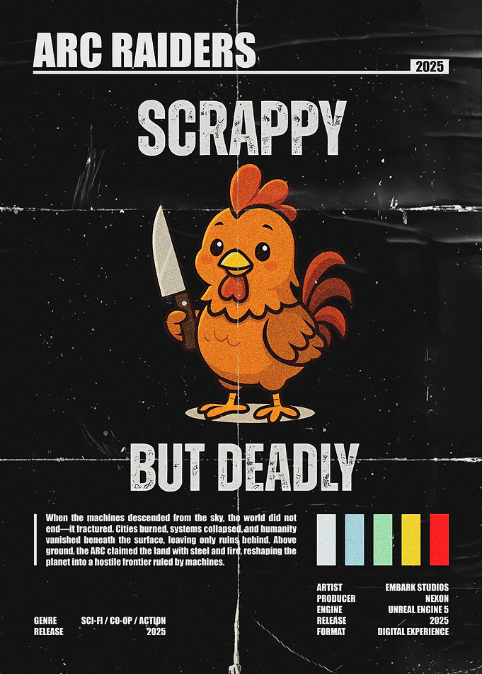 Arc Raiders Scrappy But Deadly Poster