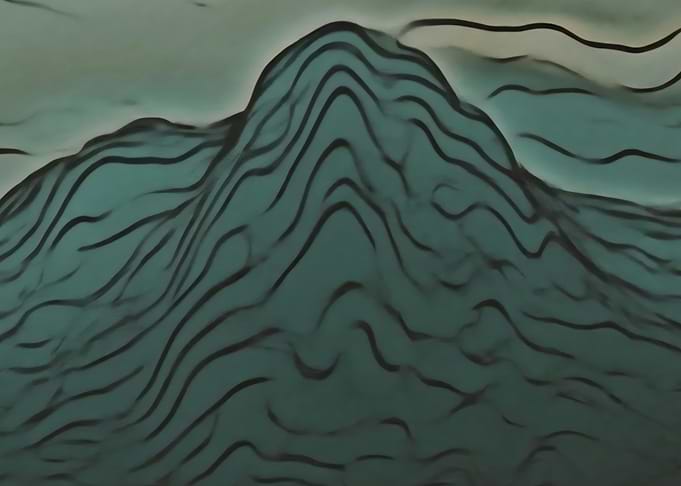 Abstract Mountain Landscape