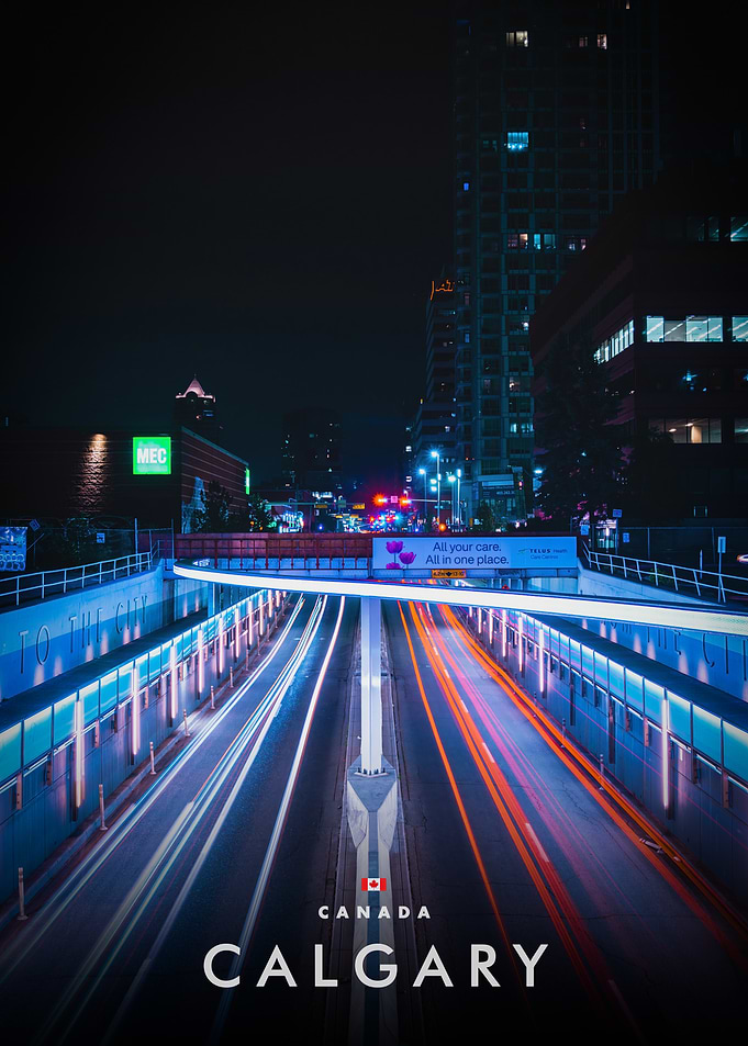 Calgary Cityscape at Night