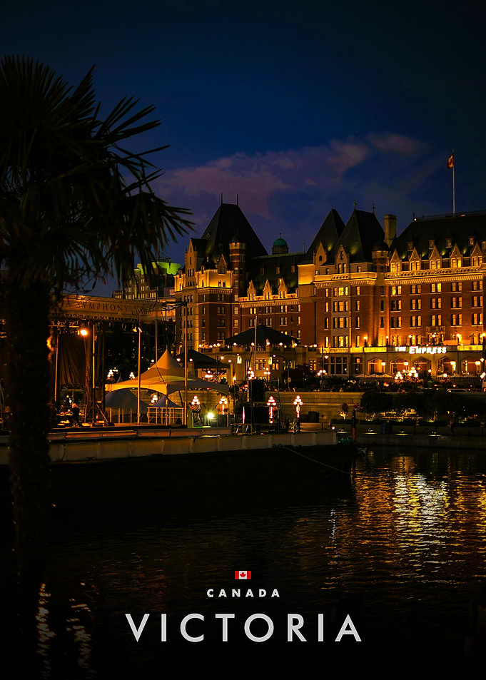 Victoria Canada at Night