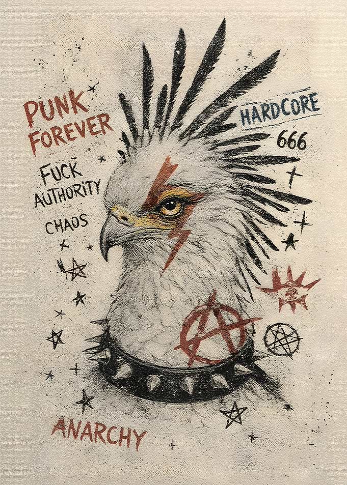 Punk Secretary Bird