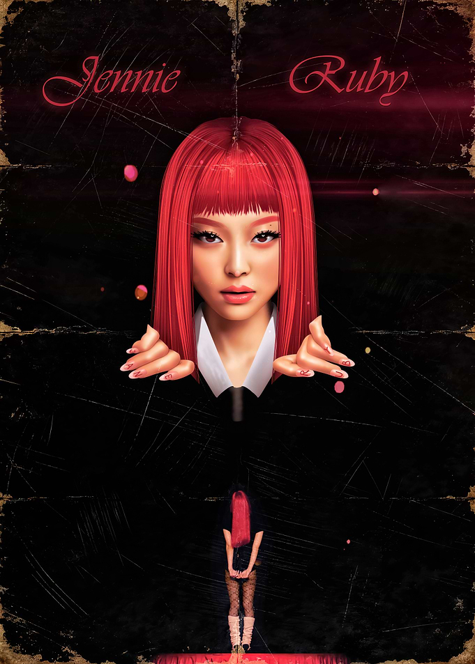 Jennie Ruby Red Hair Poster