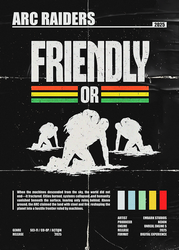 Arc Raiders Friendly or Not Poster