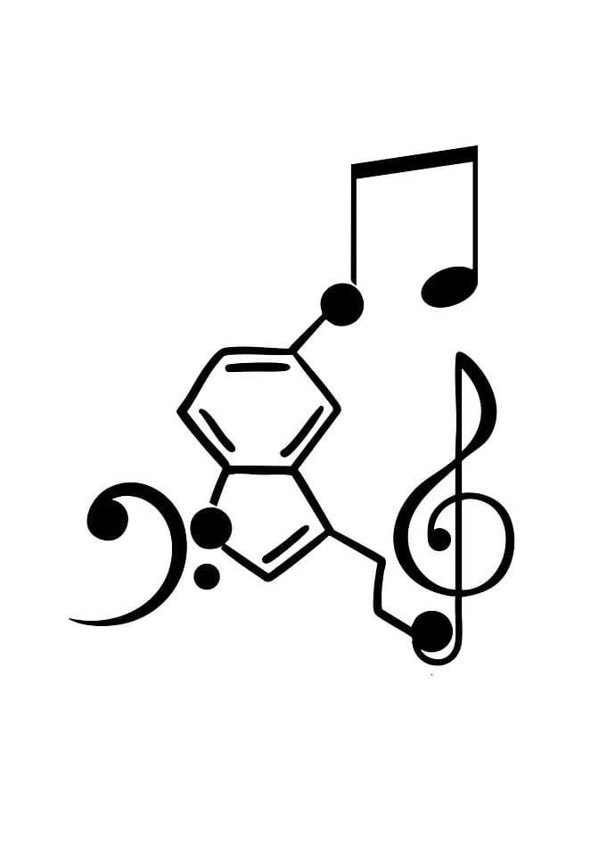 Music and Chemistry Symbol