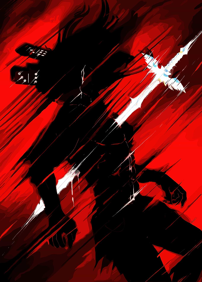 glowing sword