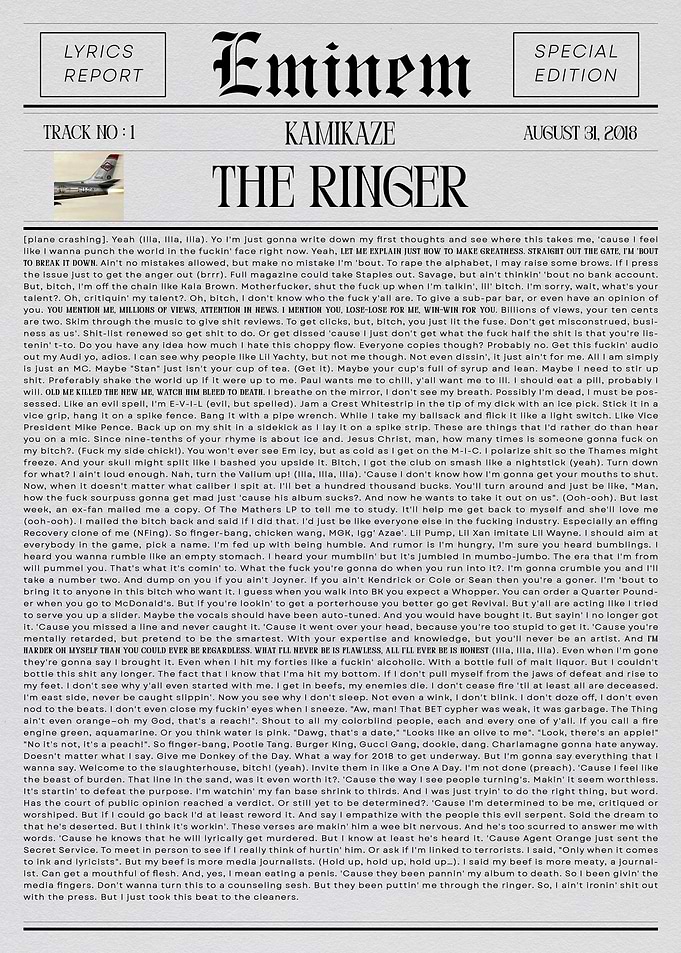 Eminem The Ringer Newspaper