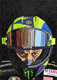 Valentino Rossi Helmet Art