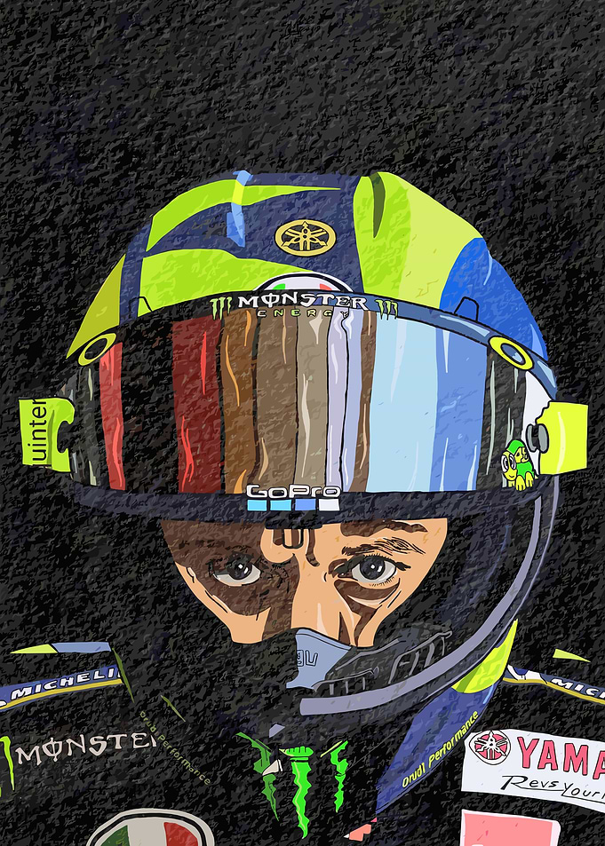 Valentino Rossi Helmet Art