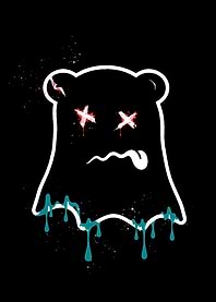 Ghost Bear with X Eyes