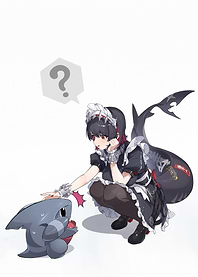 Maid and Shark Creature