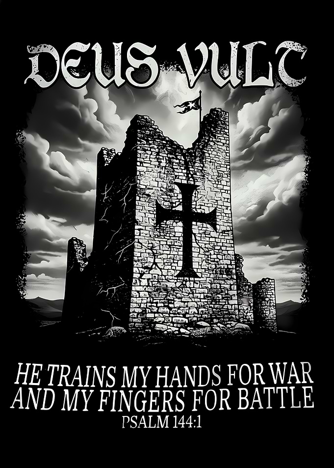 Deus Vult Castle with Cross
