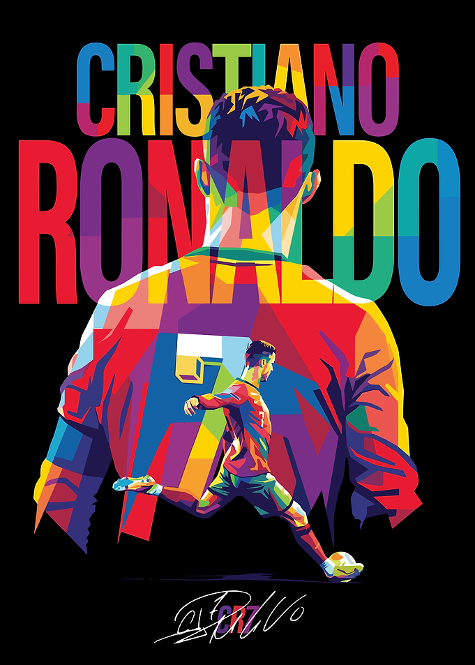 Cristiano Ronaldo Pop Art