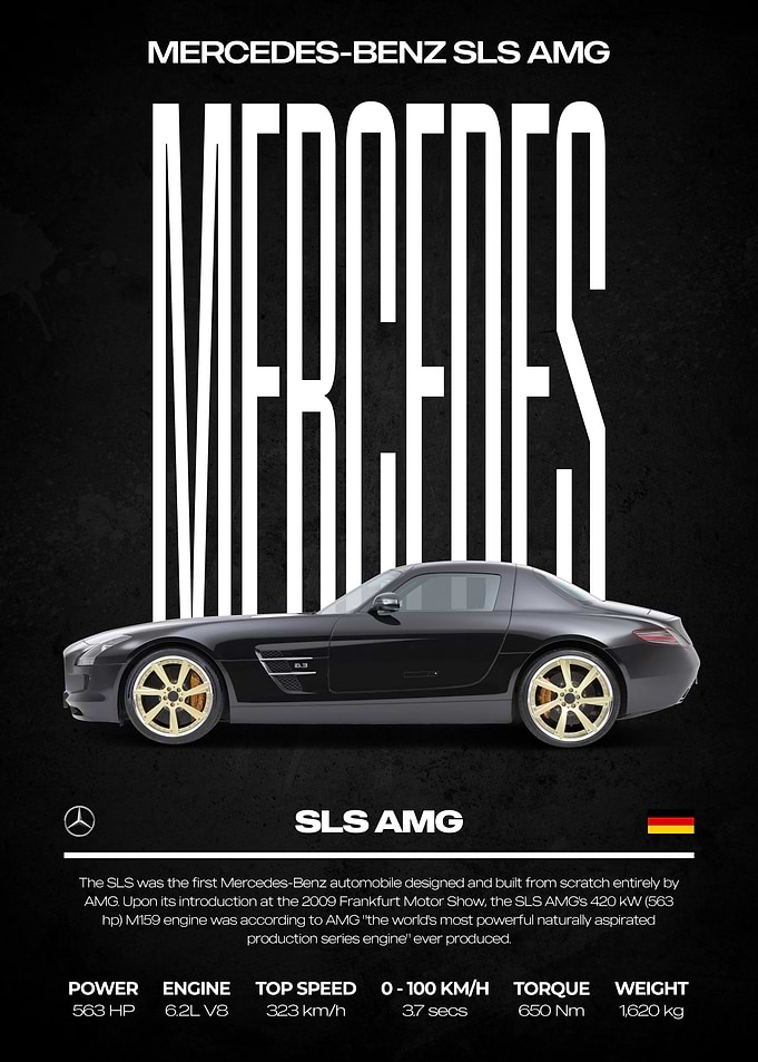 Mercedes-Benz SLS AMG Poster