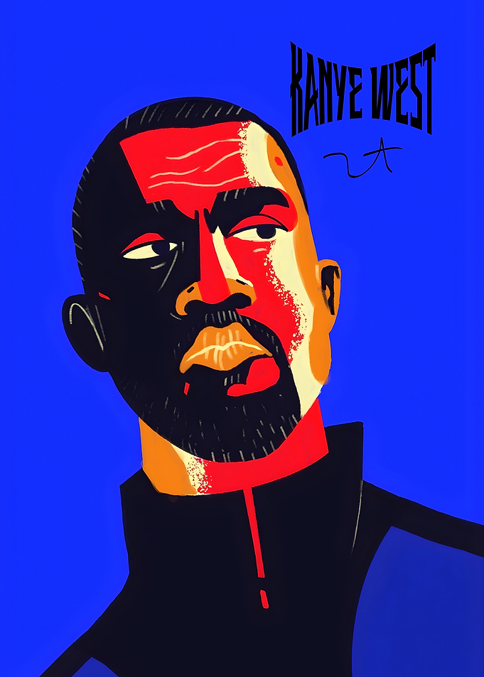 Kanye West Pop Art Portrait