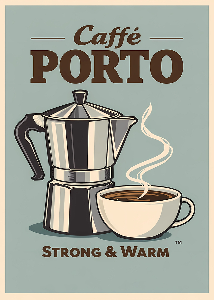 Caffè Porto Coffee Poster