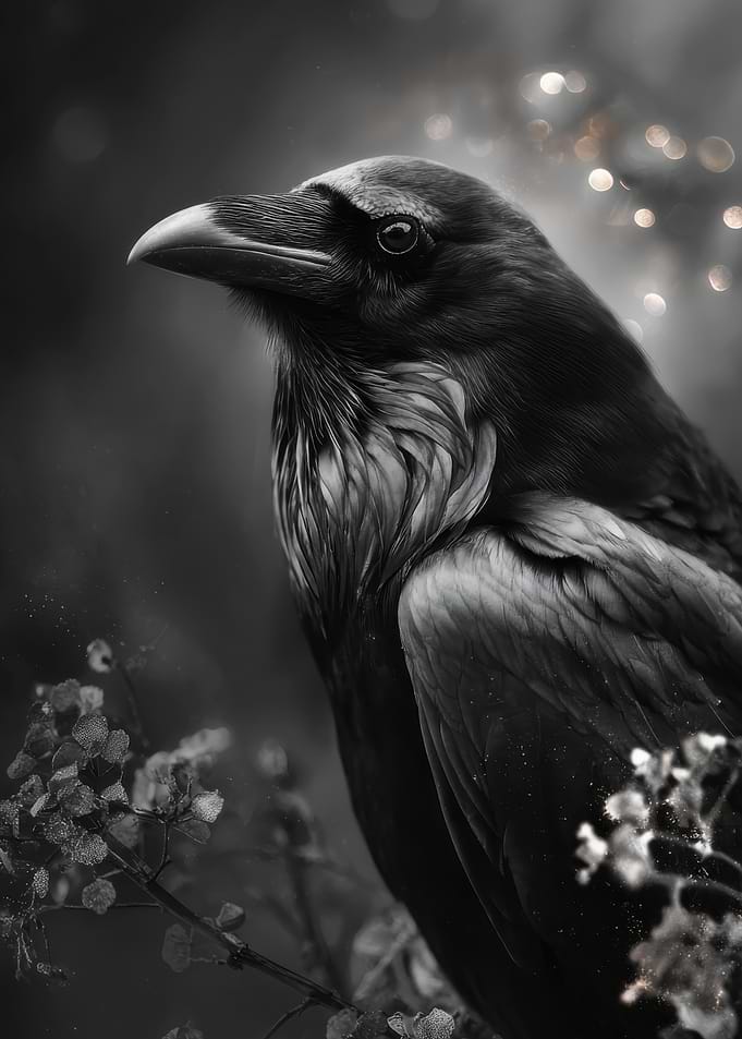 Close-up of a Raven