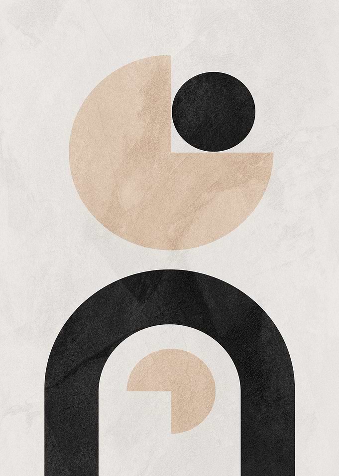 Abstract Geometric Shapes Poster