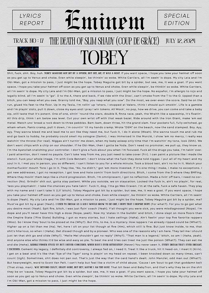 Eminem Tobey