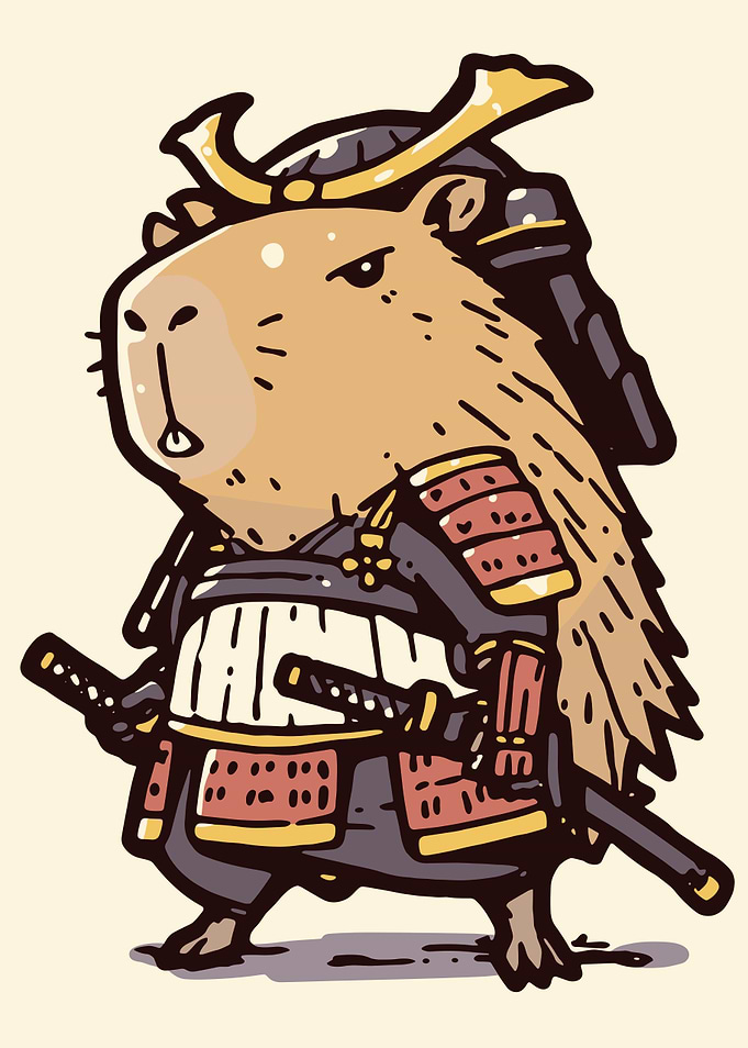 Samurai Capybara Warrior